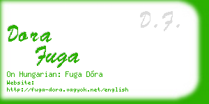 dora fuga business card